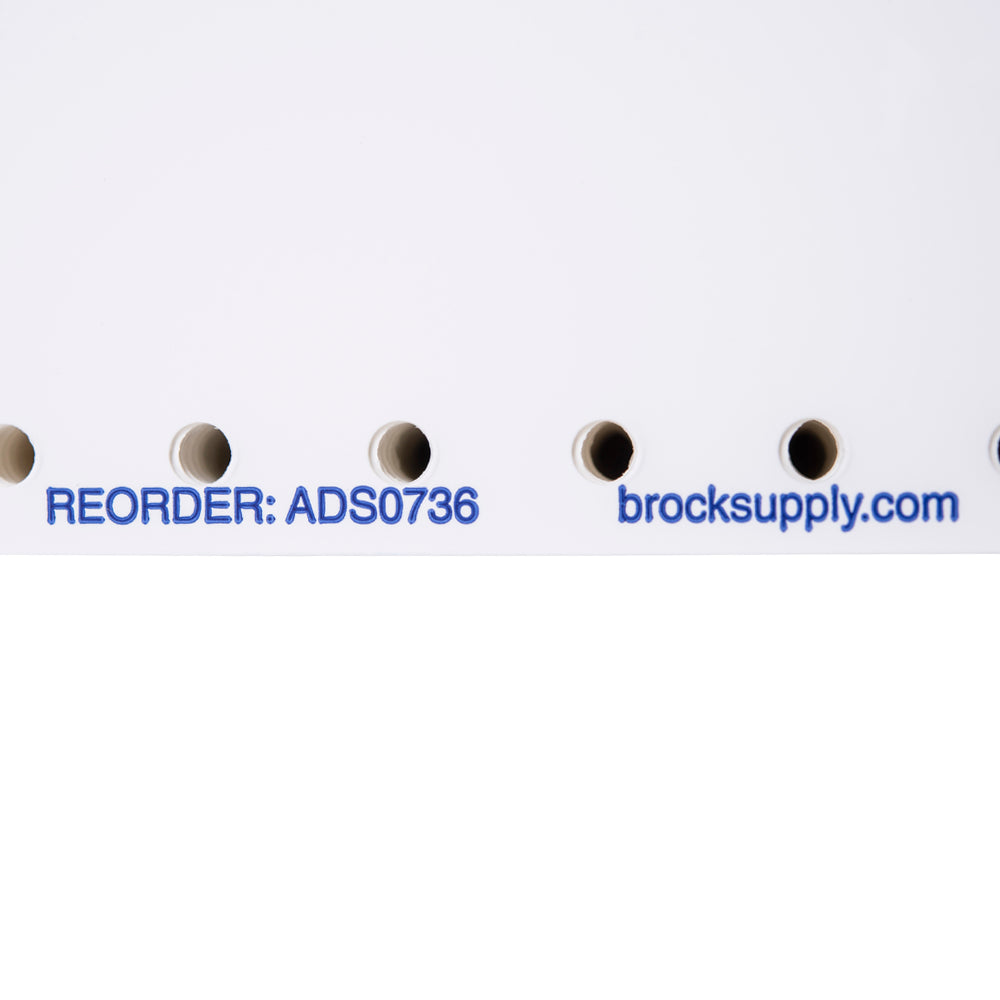 Brock 3-Part Polyart Parts Tags - Tractor Feed-Mylar Reinforced Hole -Includes Wire - 2000 Tags/Box Compatible with Hollander Powerlink