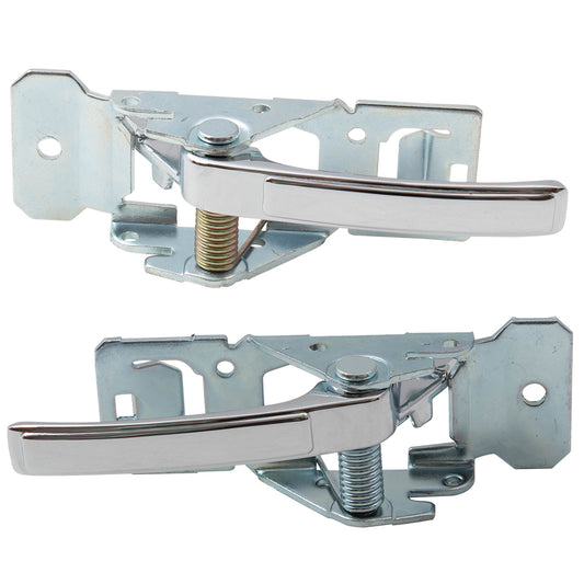 Brock Replacement Pair Set Inside Interior Chrome Door Handles Compatible with Various Models 20456979 20610476