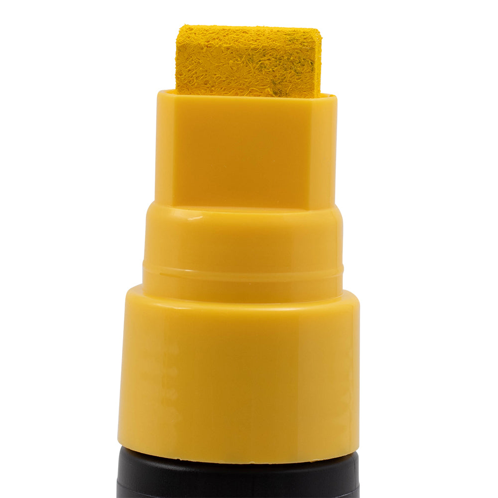 Single Yellow Decocolor Paint Marker Pen Extra Broad Line Point 1/2" Tip Water Based Acrylic for Wood Plastic Paper Foam