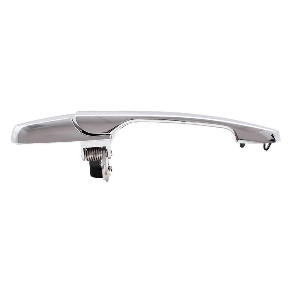 Brock Replacement Driver and Passenger Outside Outer Chrome Door Handles Compatible with 15936041 15803522