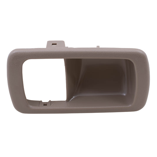 Brock Replacement Passengers Inside Inner Beige Door Handle Trim Bezel Compatible with 92-96 Camry 69277-32060-W3