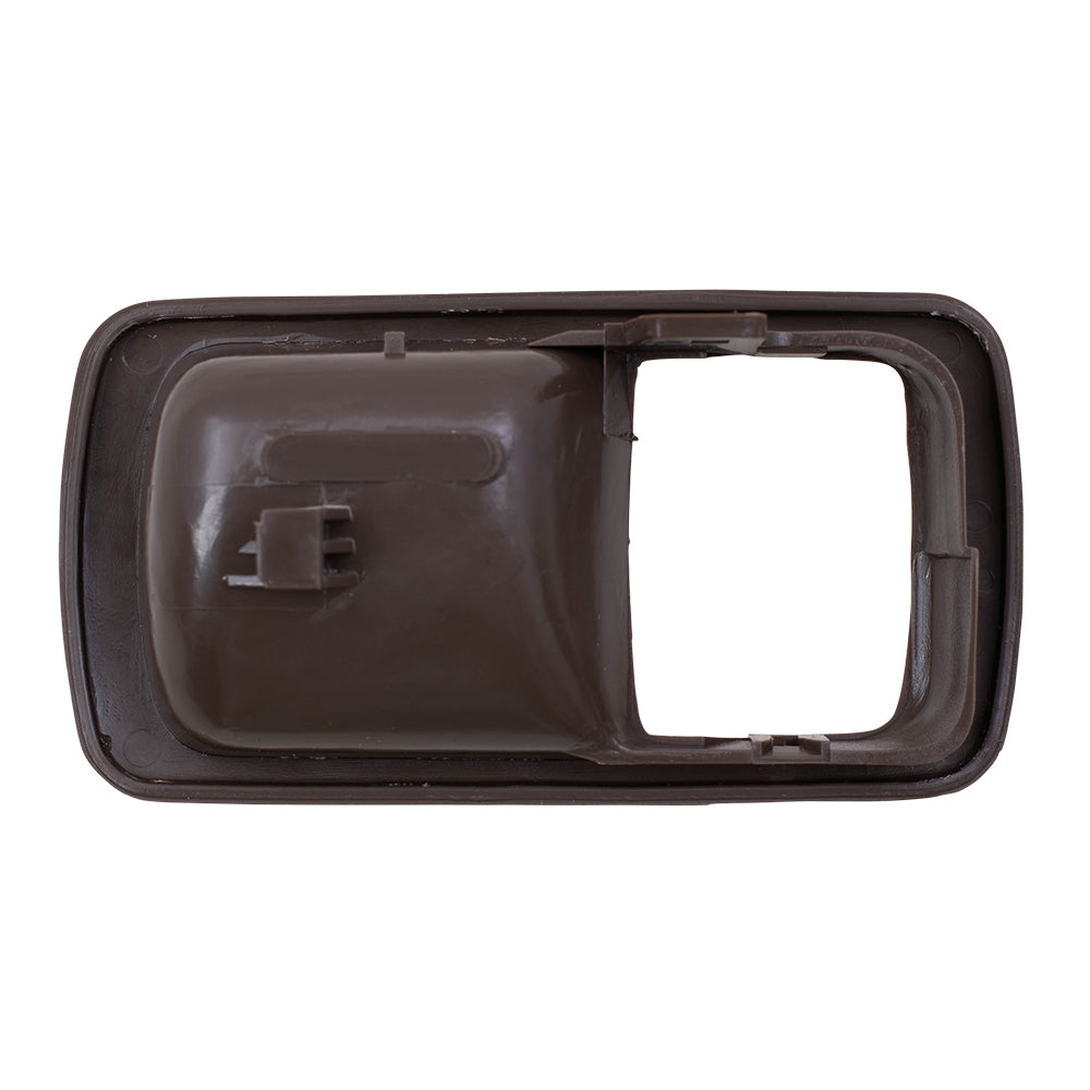 Brock Replacement Driver and Passenger Inside Inner Brown Door Handle Trim Bezels Compatible with 92-96 Camry 69277-32060-W3 69277-32060-W3