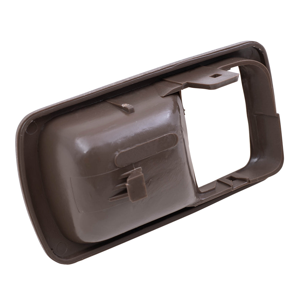 Brock Replacement Driver and Passenger Inside Inner Brown Door Handle Trim Bezels Compatible with 92-96 Camry 69277-32060-W3 69277-32060-W3