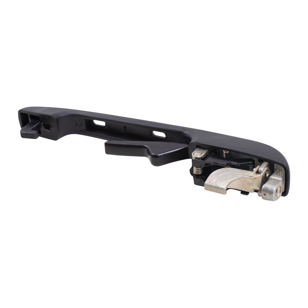 Brock Replacement Outside Rear Driver Side Black Door Handle with Black and Chrome Inserts Comaptible with 1980-1984 A1 1985-1992 A2 1985-1992 Golf 1982-1988 Quantum 1979-1984 Rabbit 193839205