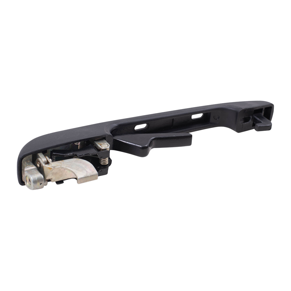 Brock Replacement Outside Rear Passenger Side Black Door Handle with Black and Chrome Inserts Comaptible with 1980-1984 A1 1985-1992 A2 1985-1992 Golf 1982-1988 Quantum 1979-1984 Rabbit 193839206