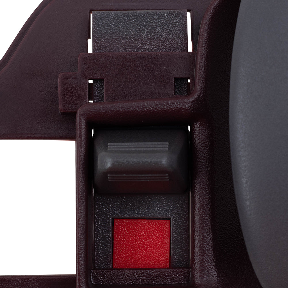 Brock Replacement Passengers Inside Inner Red Door Handle Compatible with 95-02 Pickup Truck 15708050