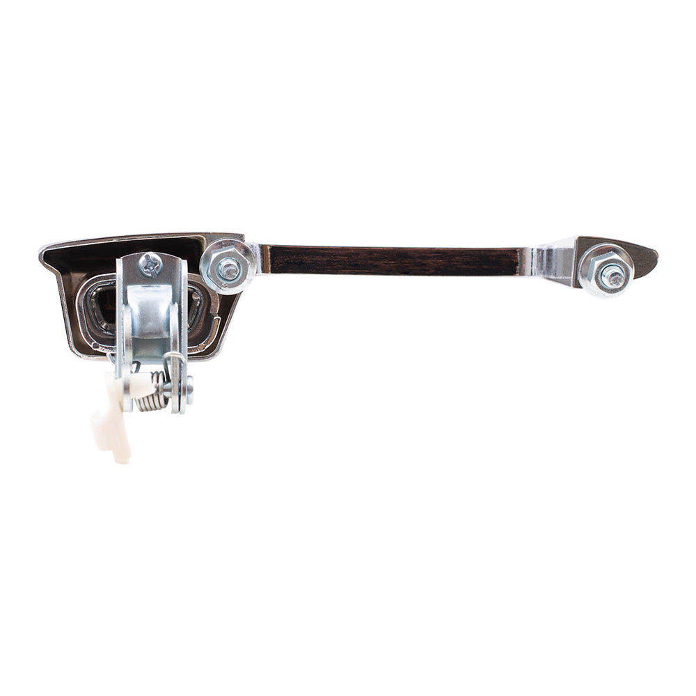 Brock Replacement Drivers Outside Exterior Front Rear Chrome Door Handle Compatible with Pickup Truck SUV Van 55075649