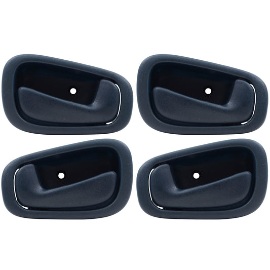 Inside Door Handles fit 98-02 Toyota Corolla Chevy Prizm 4 Pc Set Interior Blue