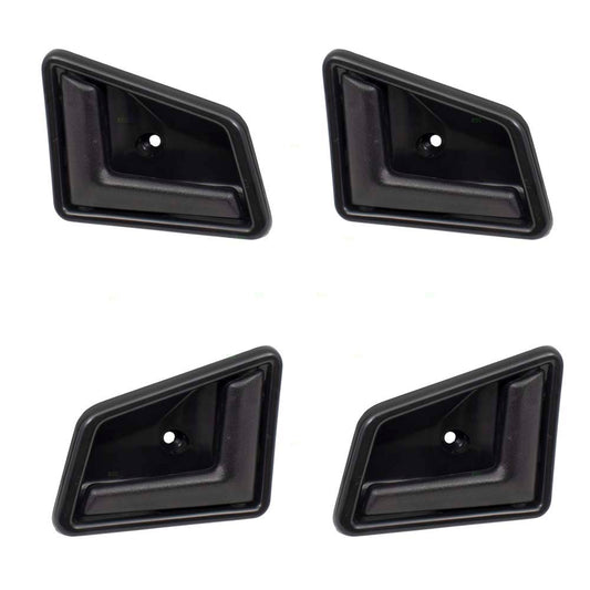 Brock Replacement 4 Pc Set Inside Door Handles Textured Compatible with 4 Door Sidekick Tracker 8313056B015ES 83140-56B01-5ES