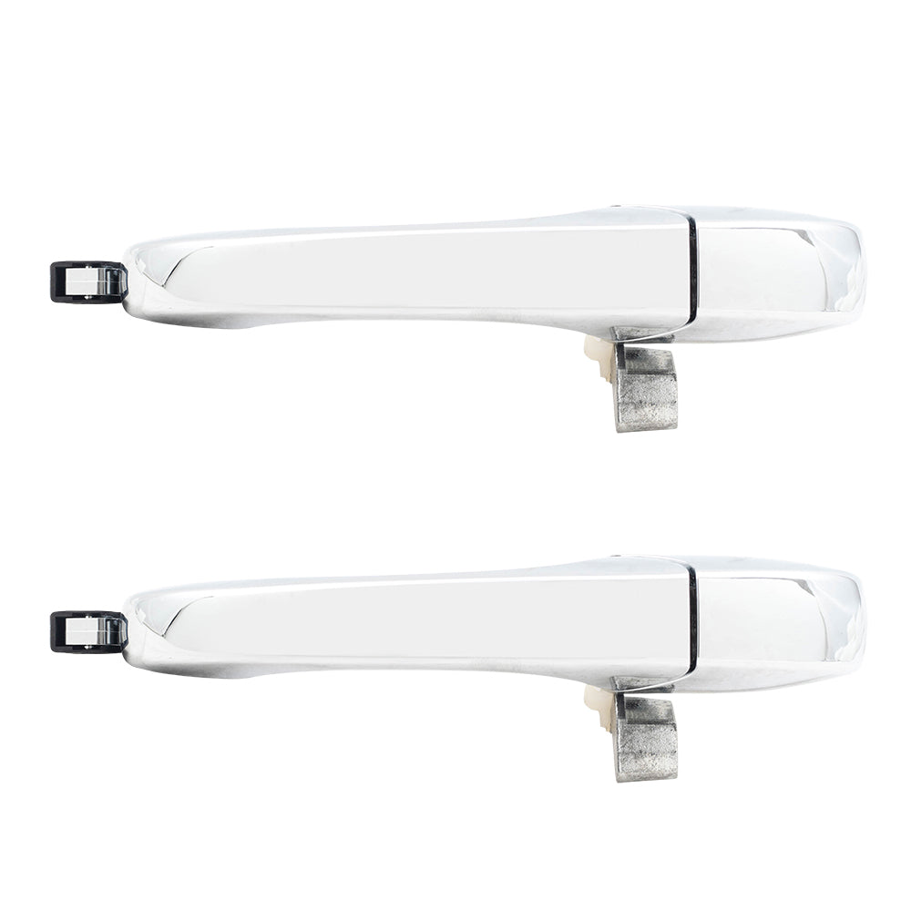 Brock Replacement Passengers Front & Rear Outside Chrome Door Handle Compatible with 2005-2010 300