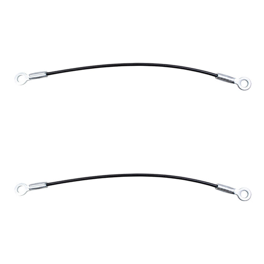 Brock Replacement Pair of Rear Tailgate Liftgate Cables Compatible with 78-96 SUV E3TZ9843052A