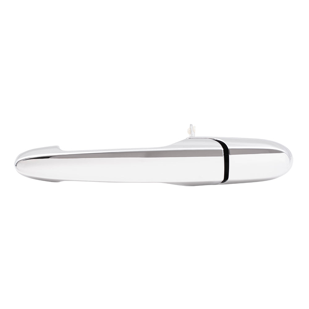 Brock Replacement Driver and Passenger Outside Outer Chrome Door Handles Compatible with 15936041 15803522