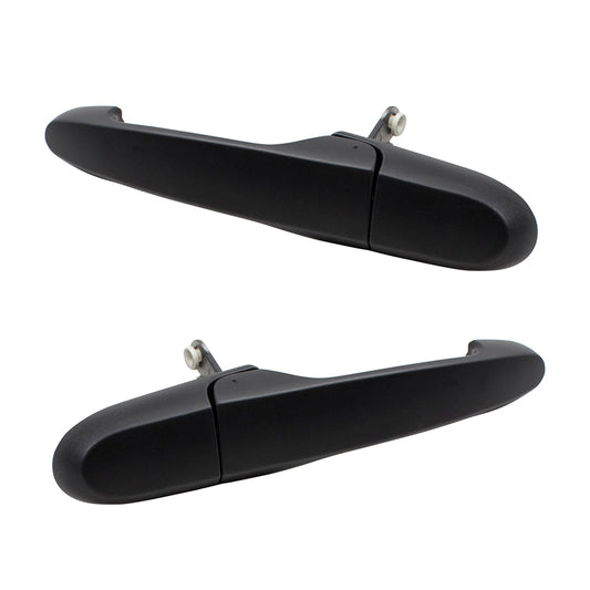 Brock Replacement Pair Set Outside Rear Door Handles Compatible with Lacrosse Impala & Limited 15844802 15844774