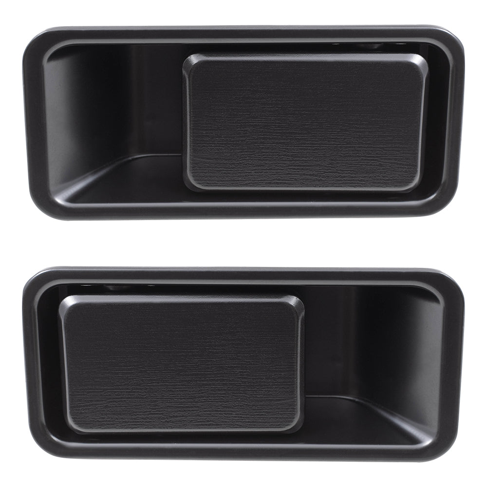 Brock Replacement Driver and Passenger Outside Outer Door Handle Compatible with SUV 55176549AB 55176548AB