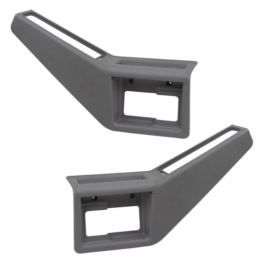 Brock Replacement Driver and Passenger Front Inside Inner Gray Door Pull Handles Compatible with 1991-1994 Explorer SUV F2TZ9823943BAK F1TZ9823942BAK