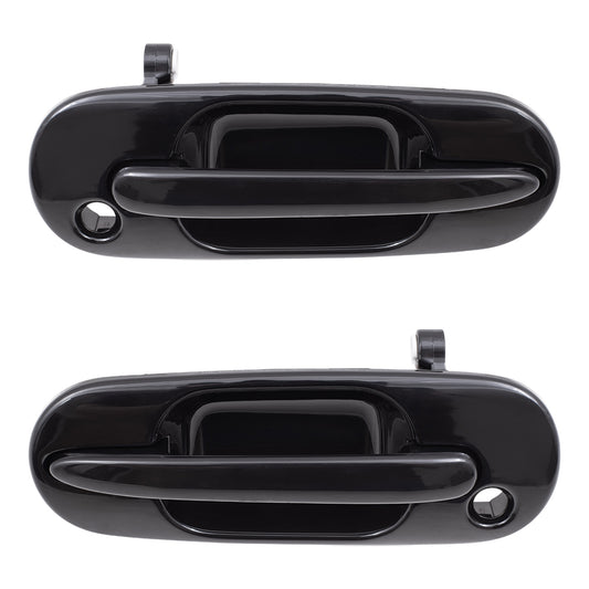 Brock Replacement Driver and Passenger Front Outside Outer Door Handles Compatible with 72180ST0003 72140ST0003