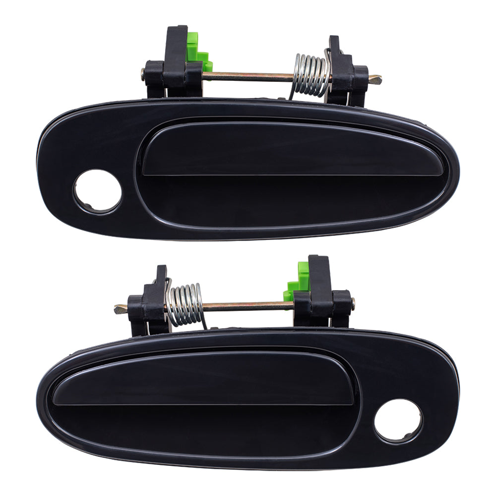 Brock Replacement Driver and Passenger Front Outside Outer Door Handles Compatible with 93-97 Corolla Prizm 96-00 RAV4 6922012160 6921012160