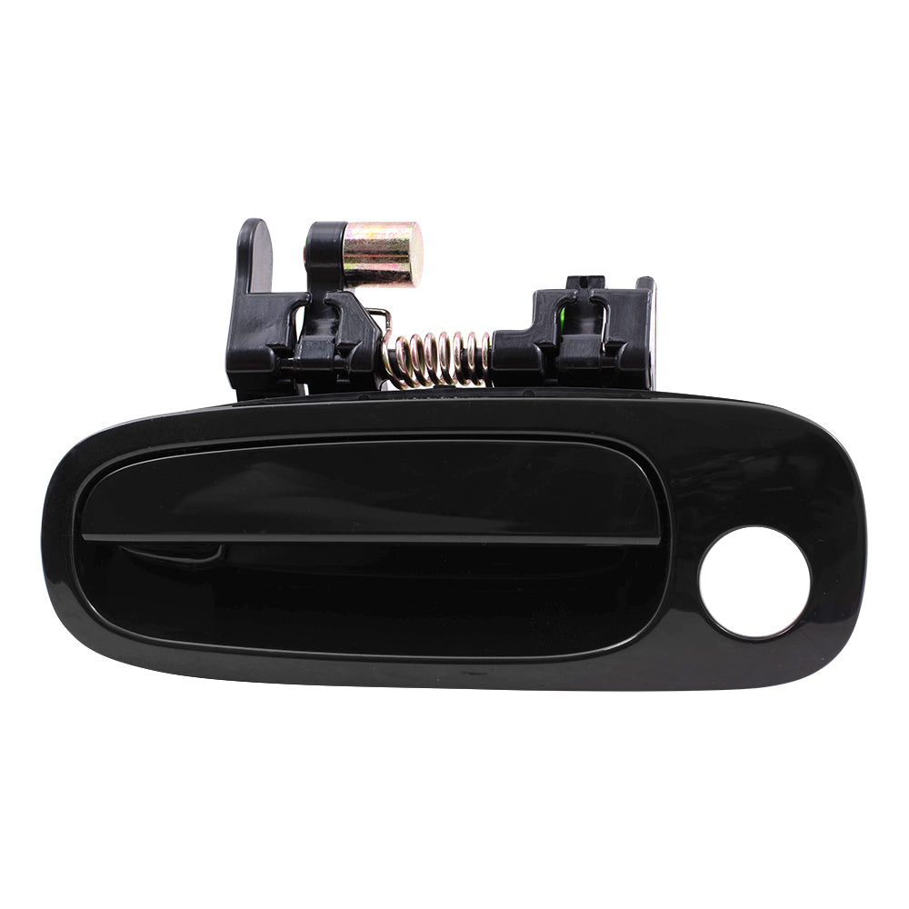 Brock Replacement Front Driver and Passenger Side Outside Door Handles Paint to Match Black Compatible with 1998-2002 Corolla 6922002030 6921002030