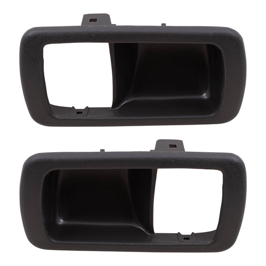 Brock Replacement Driver and Passenger Inside Inner Grey Door Handle Trim Bezels Compatible with 92-96 Camry 6927832050S4 6927732060S4