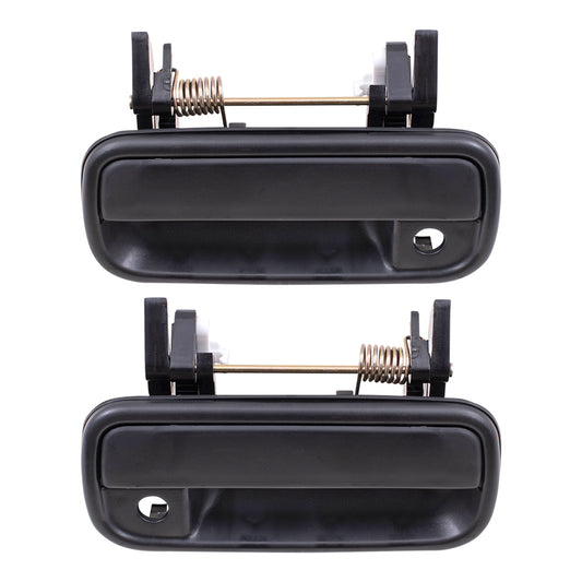 Brock Replacement Pair Set Front Outside Outer Textured Door Handles Compatible with Pickup Truck 4Runner 6922089110 6921089110