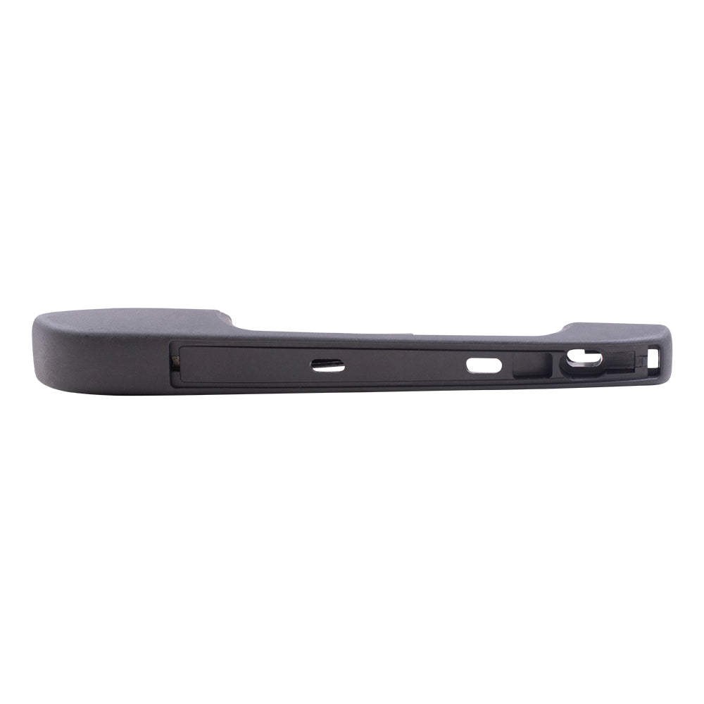 Brock Replacement Outside Rear Driver Side Black Door Handle with Black and Chrome Inserts Comaptible with 1980-1984 A1 1985-1992 A2 1985-1992 Golf 1982-1988 Quantum 1979-1984 Rabbit 193839205