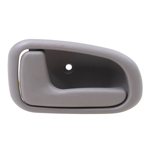 Brock Inside Door Handle for 93-97 Toyota Corolla Geo Prizm Driver Interior Light Gray